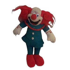 Bozo The Clown Plush Doll Toy 1989 Ace Novelty Co  16" Inches Tall Larry Harmon